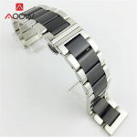 Poleeritud roostevabast terasest metallist kellarihm 16 18 20 mm 22 mm 24 mm 26 mm liblikpandlaga kiirkinnitusega tahke rihmaga k&auml;ev&otilde;ru 22mm