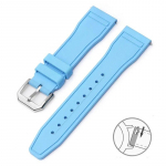 Fluoro kummist rihm FKM kellarihm IWC piloodikellale IW388114 IW388110 IW388306 roostevabast terasest pannal, meeste 20 mm 21 mm 22 mm 20mm