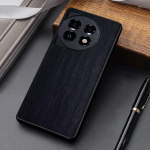 &Uuml;mbris OnePlus 11 12 11R 12R coque lihtne ainulaadne disain kerge puidust mustriga pu-nahast kate OnePlus 12 korpuse funda jaoks oneplus 11 must