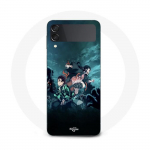 Coque Samsung Galaxy Z Flip3 Tanjiro nezuko demon slayer
