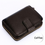 Uus ehtsast nahast juhiluba krediitkaardi rahakott RFID-ga suure mahutavusega pangakaardid koti ID hoidik t&otilde;mblukuga rahakott kohv