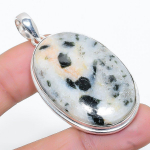 Natural Chrome Diopside Gemstone Handmade 925 Sterling Silver Pendant 2.05 g6z15