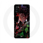 Coque Maniacase pour Samsung Galaxy A41 Demon Slayer Tanjiro Kamado &eacute;nerv&eacute; manga anime