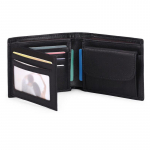 bussiness ehtsast nahast rahakotid meestele RFID-d blokeeriv nahast rahakott 8 kaardipesaga must