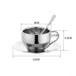 Loominguline lihtne roostevabast terasest kohvitass kruus veetass kohvitass piimatass hommikus&ouml;&ouml;gitass p&auml;rastl&otilde;unatee