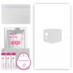 apgo Protective Skin Sticker for the back compatible with Cubot Pocket 3, Wrap Film, Foil, Vinyl - Pattern Transparent Carbon