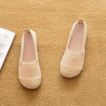 Kevadsuvi naiste v&otilde;rgust &otilde;&otilde;nsad lameda p&otilde;hjaga rasedatele m&otilde;eldud kingad Pehme tallaga &uuml;hekordsed kingad Sobivad vabaajajalatsid 40 must