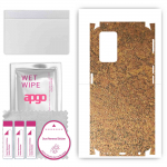 apgo Protective Skin Sticker for the back+sides compatible with Oppo K10, Full Wrap Film, Foil, Vinyl - Pattern Rusty Copper