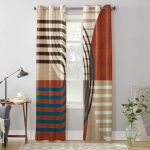 Magamistoa K&ouml;&ouml;gi Kardin Boho Abstraktne Geomeetriline Aknakardinad Kardinad Elutoa Kaunistusesemed 135W x 60H(cm) x1