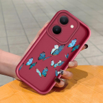 Pehme silikoonist ruudukujulise redeli mustriga telefoni&uuml;mbris, t&auml;ielikult kattev, kaamera p&otilde;rutuskindel kaitse, kummist &uuml;mbris Vivole Vivo S1 valge