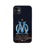 Coque maniacase pour Iphone 11 OM logo bleu et dor&eacute;e stade