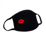 1PC Unisex Print korduvkasutatav puuvillane suukate must