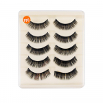 Half Eey Lashes 5 Pairs Natural kohevad kunstripsmed Manga Lash 3D Faux Mink Lashes Pehme tiibadega ripsmepikendusega meigit&ouml;&ouml;riist