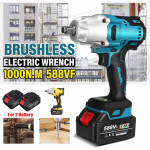 588VF 1000N.M suure p&ouml;&ouml;rdemomendiga harjadeta juhtmeta elektriline l&ouml;&ouml;kv&otilde;ti Laetav mutriv&otilde;ti 22980 mAh akuga 1*Battery