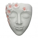 N&auml;ole seinale kinnitatav istutuspott ilmastikukindel k&ouml;&ouml;givilja-&uuml;rdi sukulentide hoidik vaigust lillepoti kujuke kodu r&otilde;du &otilde;ues valge