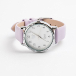 Jervy Shop nais&uuml;li&otilde;pilase k&auml;ekell CU819 k&uuml;&uuml;liku disainiga preppy v&auml;limus, Korea populaarsed kellad white