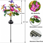Aiavalgustid P&auml;ikeseenergia Simulatsioon Lill Liblikas Puu Muruvalgusti Maapealne pistikulamp Veekindel muruvalgusti P&uuml;hade j&otilde;ulukaunistus 1PCS
