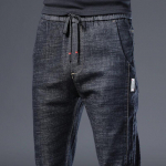 Kevadised ja s&uuml;gisesed meeste elegantsed stret&scaron;p&uuml;ksid &Auml;rilised Slim Fit p&uuml;ksid 38 must