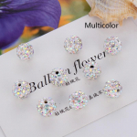 Disco &uuml;mmargune pall DIY v&otilde;lusid kaelakee k&auml;ev&otilde;ru 20 tk 8/10 mm hulgim&uuml;&uuml;k Crystal Space lahtised helmed ehete valmistamise tarvikud 8mm