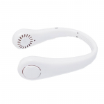 Mini lehtedeta rippuv kaelaventilaator, mugav 1200 mAh 3 tuulekiirusega USB-laadimisjahutusventilaator, mis sobib v&auml;lispordiks valge