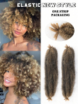 16-tollised Kinky Twist Marley punutud heegeldatud juuksed s&uuml;nteetilised, eelnevalt eraldatud vetruvad afro-keerduvad juuksed Butterfly Locs punutisteks 16inch