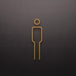 Must-kuldv&auml;rvi tualettplaadi plaat messingist pesuruumi ukse seina sildi kleebis WC-hoidja silditahvel