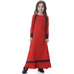Moslemi Laste T&uuml;drukute Palvekleit Hijab Abaya R&uuml;&uuml; Araabia Dubai Lapsed Ramadan Kaftan Pear&auml;tt Islami Eid Peokleit Jilbab M hall