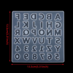 Epoks&uuml;vaik L&auml;bipaistev Vorm Suur T&auml;hestik Number Silikoonvorm