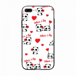 Must &uuml;mbris Xiaomi Redmi 13C Note 9 iPhone XR 7 8 14 15 11 12 13 X XS Pro Max Samsung A25 S23 S24 FE Ultra Plus Panda Cartoon jaoks iPhone 6 Plus kuristik