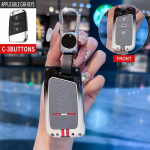 Tsingisulamast Auto Puldi V&otilde;tmehoidja Kate Hoidja Kest Fob Volkswageni VW Magotan Passat B8 Golfi Jaoks Skoda Superb A7 Tarvikud white