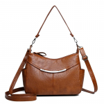 Naiste &otilde;lakott Pehmest nahast Crossbody kott Pehmest nahast emakott kaenlaaluste kott must