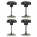 Kinnituskruvid roostevabast terasest 50 mm lukustussiiniga T-polt kuuskantpesaga Volkswagen Multivan Bus T5 / T6 jaoks aastast 2003 must