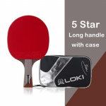 Loki 5/6/7 Star Ping Pong Rekete Professionaalne r&uuml;ndav Carbon Blade lauatennise reketi m&otilde;la ITTF-i heakskiidetud kummiga 5 Star FL