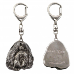 Shih Tzu, Chrysanthemum Dog I - Silver-plated key ring with a dog in a gift box, handbag decoration, backpack pendant by Art-Dog brand