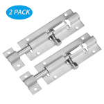 Door Security Slide Lock 3 inch Barrel with Door Sliding Lock with 12 Screws