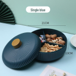 Kerge luksuslik &uuml;mmargune kaanega kuivatatud puuviljade hoiukarp kodu elutuppa kohvilauale, lihtne kommikarp, uue stiiliga puuviljavaagnariiul.