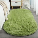 Magamistoa vaip ovaalne pestav suur kunstlik pehme vaip kohev vaip pl&uuml;&uuml;sis vaip p&otilde;randamatt pikk plush pehme kaunistus 40*60cm lilla