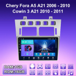 2 DIN Android Carplay autoraadio Chery Fora A5 jaoks 2006&ndash;2010 Cowin 3 2010&ndash;2011 Multimeediam&auml;ngija peaseade Stereo GPS-navigatsioon BT WIFI 4+64GB 1+16GB