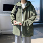 Suvine p&auml;ikesekaitse riietus meestele, Uus trendikas p&auml;ikesekaitse riietus, UV-vastane, Hingav, Kerge kapuutsiga jakk meestele M