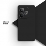 Kandiline vedel silikoonist telefoni&uuml;mbris Realme GT Neo 6 SE 6T 5G 360 pehme kaitsev p&otilde;rutuskindel tagakaas GT6 Neo6 6SE mobiilikott Realme GT6 must