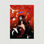 Moodne kodukaunistus Anime Figuuriplakatid Valge raamat Boruto Uchiha Itachi Plakat Seinakunst Maalid Pildid Magamistuba Kohvik Baar Hotellidekoratsiooni seinamaaling 42x30cm
