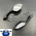 Yamaha YZF R6 YZF-R6 2017 2018 2019 2020 2021 YZF R1 YZFR1 2015-2021 jaoks mootorratta kokkupandavad LED-suunatuled tahavaatepeeglitele must