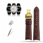 Klassikaline 22/23/24 mm ehtsast vasika nahast kellarihm Tissoti kella jaoks T035627/617/407 seeria kellarihm Butterfly pannal 23mm