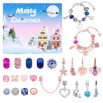 J&otilde;ulukalender Advendi 24-p&auml;evane Countdown Surprise Box Loov isetehtud helmestega k&auml;ev&otilde;rukomplekt One Size valge