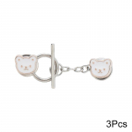 3 tk eemaldatav k&uuml;&uuml;ntevaba suletud kaelusega lillekujuline p&auml;rliriided dekoratiivne pross fikseeritud pannal