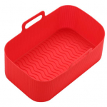 Mittenakkuv silikoonist k&uuml;psetusplaat Hea sitkus Usaldusv&auml;&auml;rsed silikoonfritid k&uuml;psetuspann S punane