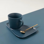 &Uuml;hev&auml;rviline p&otilde;hjamaises stiilis kullatud kohvitass keraamiline veetass kruus hommikus&ouml;&ouml;gitass piimatass p&auml;rastl&otilde;unatee kohvitass taldriku kaheosaline komplekt