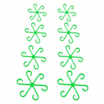 8 tk. Taimevarre tugiklambrid Kinnitatud plastikust taimeklambrid veekindlad kulumiskindlad viinapuu tugiklambrid korduvkasutatavad siseruumides kasutatavad v&auml;listingimustes kasutatavad taimede tugiklambrid punane