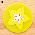 Jelly Color Fruit Shape Coasters Creative Skid Insulation Silica Gel Cup Mat