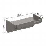 Tualettpaberi hoidik Plastikust hoiustamisrest K&ouml;&ouml;gir&auml;tik Maitseainepudelite Paigutamine Vannituba Seina paberirull Telefoni hoiuruum A valge